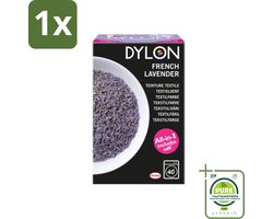 1 x Dylon - Textielverf - French Lavender - All-in-One - Inclusief Zout - 350g - Textielverf - Dylon - Lavendelkleur - Verfstoffen - Textielverfset