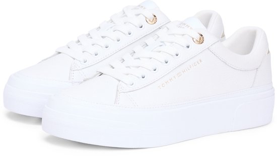 Chaussures Tommy Hilfiger Foxing Leather Blanc EU 36 Femme