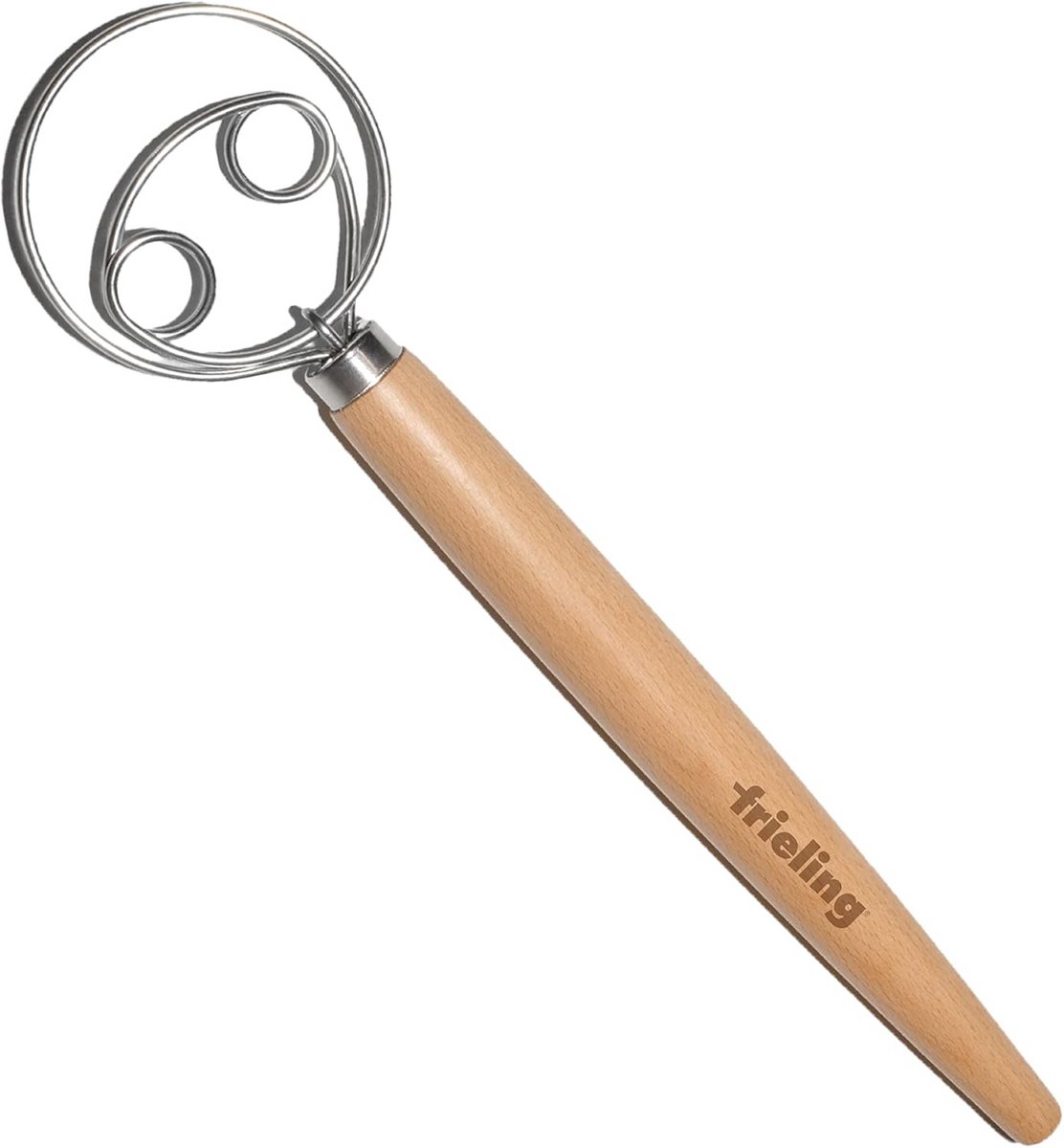 Houten en RVS Garde voor Beslag en Deeg, 33 cm