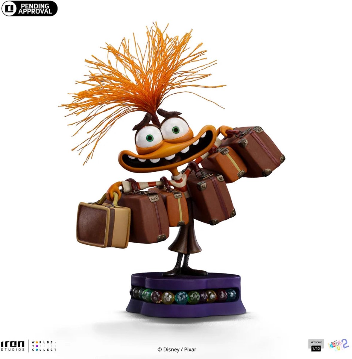 Iron Studio's Inside Out 2 Anxiety Statue Art Scale 1/10 (Pre Order)