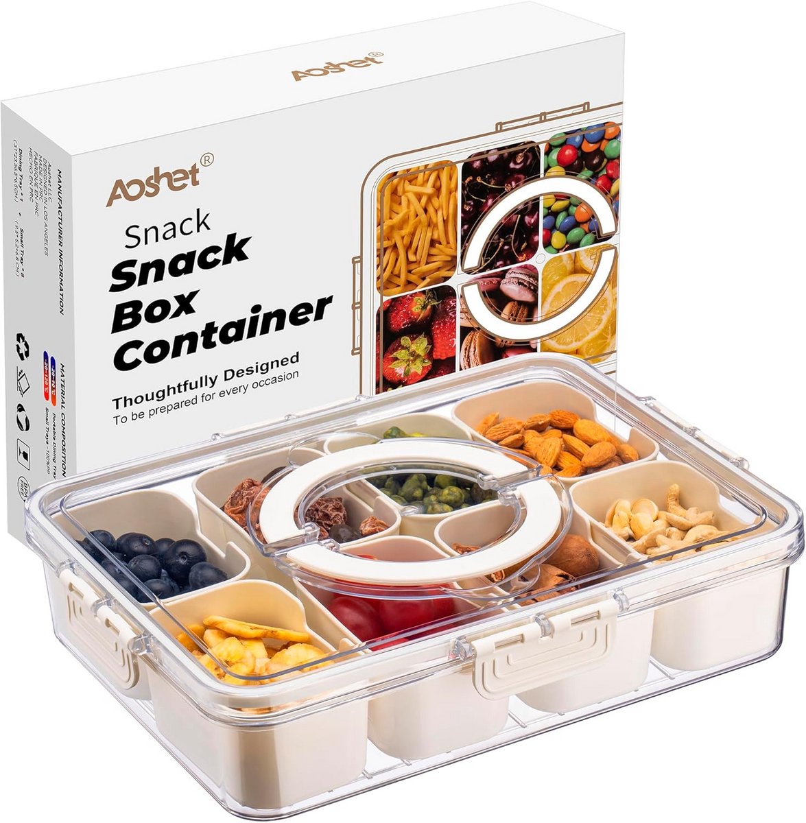 Houten Serveerschalen Set - Snackkommen & Appetizerschaal - Acaciahout