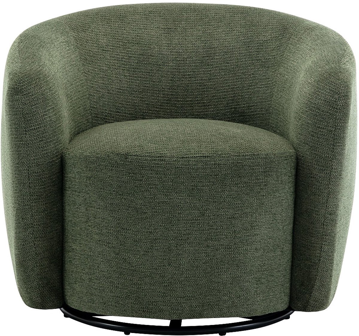 Vente-unique Draaifauteuil van olijfgroene stof - VEREIDE Kaki