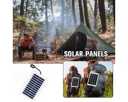 Lila Home Draagbare Zonnelader met USB – Compact Zonnepaneel voor Outdoor, Reizen en Kamperen – Ideaal voor Noodpakket en Noodsituaties