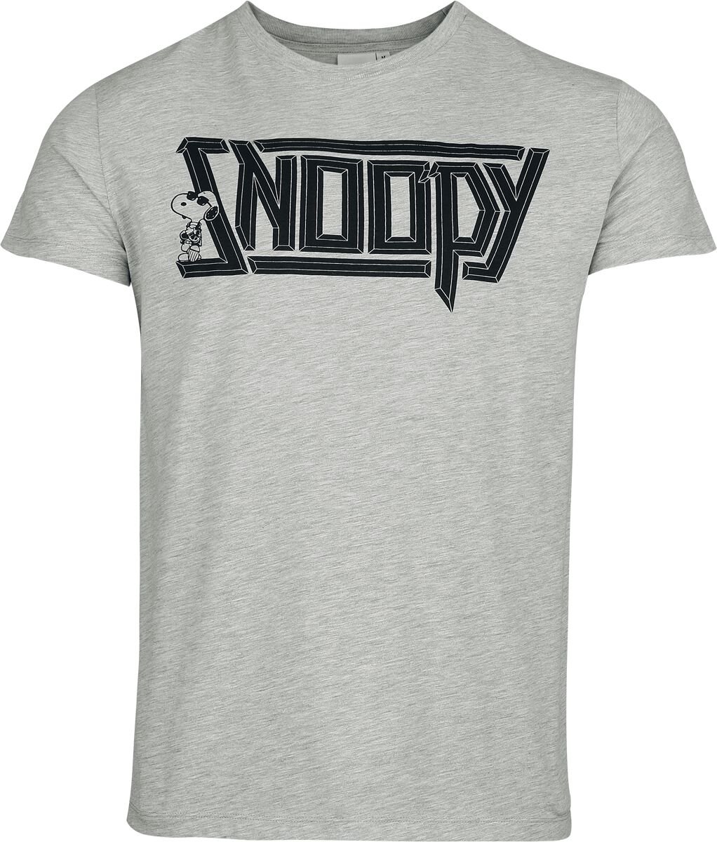 Peanuts Snoopy Heren T-shirt - grijs - S