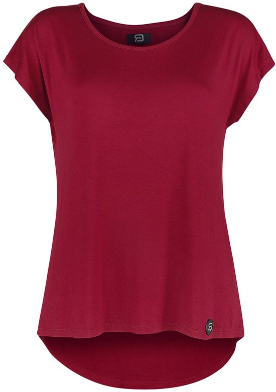 R.E.D. Rock-Engineered Design Rood los basic T-shirt Vrouwen - M