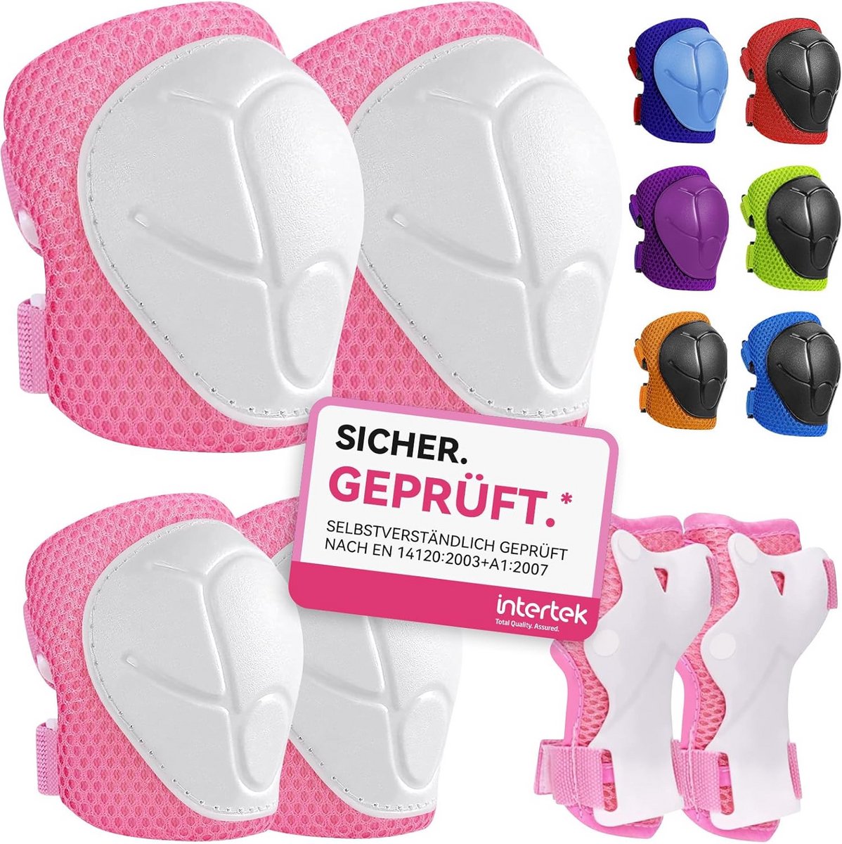 Complete Set Kinder Beschermers: Knie-, Elleboog- en Polsbescherming voor Skaten en Scooter