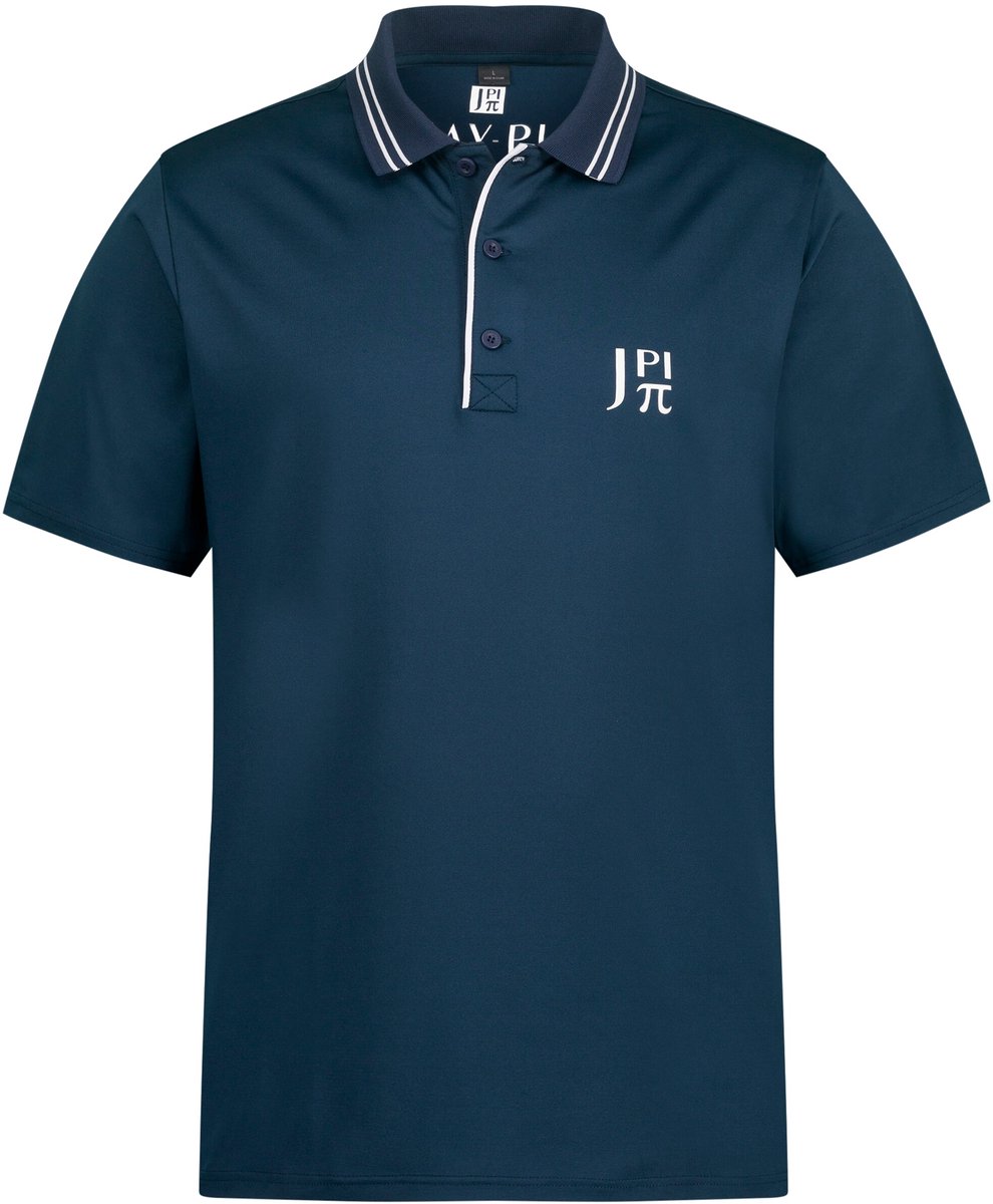 JAY-PI - Heren - Functioneel poloshirt tennis korte mouwen QuickDry - Mat nachtblauw - Maat 6XL