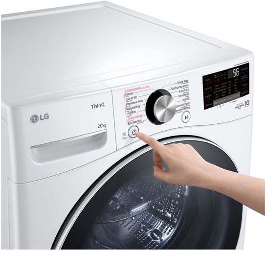 LG LC0R2N2 Wasmachine 20 kg met Intello DD en Inverter Direct Drive voor krachtig en betrouwbaar wassen - TurboWash voor sneller schoon - Spa Steam vo