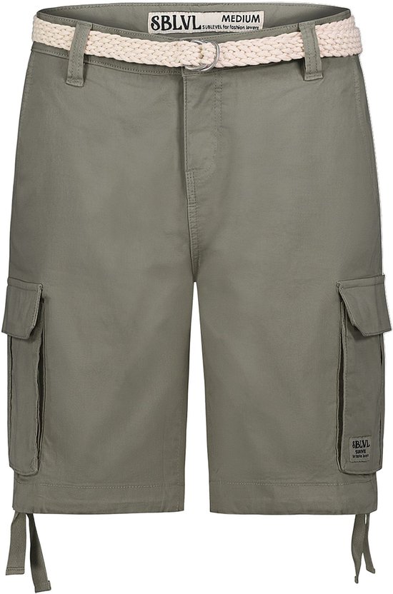 s.Oliver 2161341 dames Chino bermuda met riem