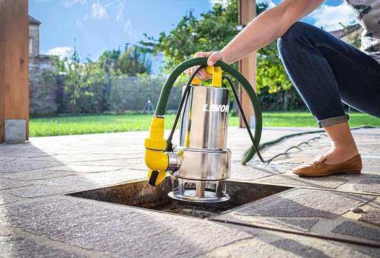 Draagbare dompelpomp 900W voor schoon en vuil water met 18.000 l/u en