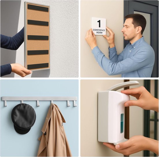 HEASOME 5 Vellen Schuim Dubbelzijdige Tape Schuim Vierkanten Foam Mounts Dubbelzijdig Foam Tape Voor Ambachten Ambachtelijke Schuim Dual Zelfklevende Mounts Foam Tape Mounts Foam Dots