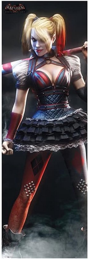 Grote Deurposter Harley Quinn Batman Arkham Knight - 53x153 cm - Hoge Resolutie Kleuren