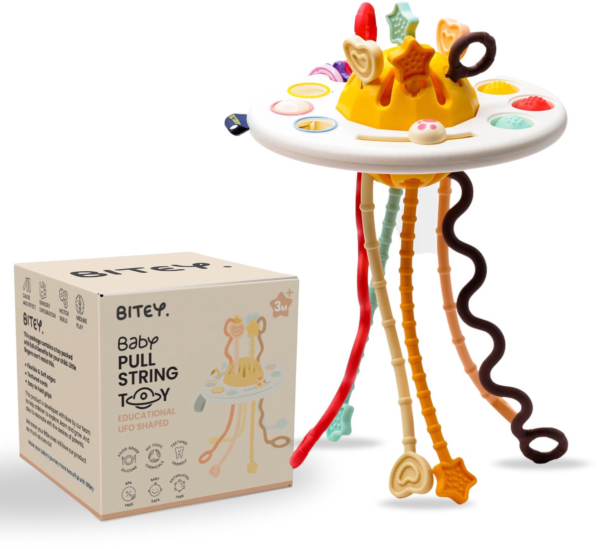 Bitey - Baby Speelgoed - Montessori - Ontwikkeling - Fijne Motoriek