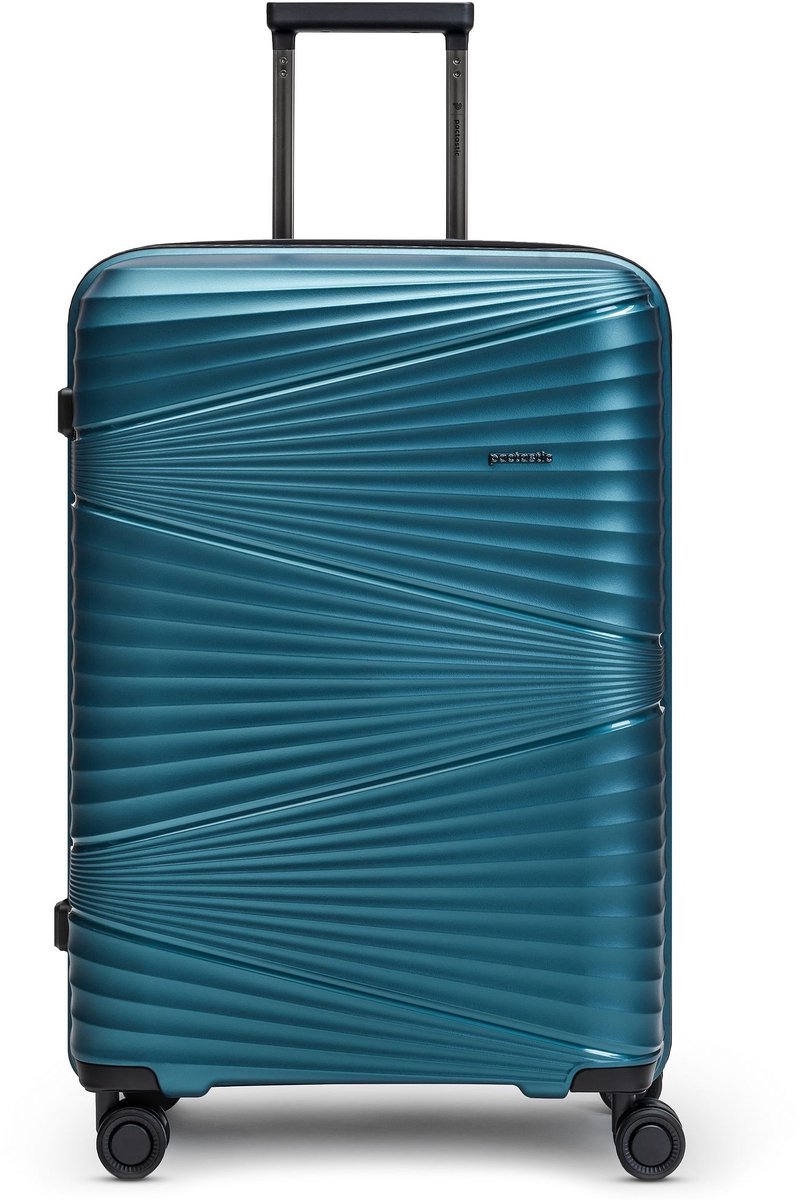 Pactastic trolley Collection 02 Trolley Turquoise Metallic 2 blauw 67cm
