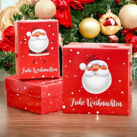 Kerst Spaarpot Cash Gift Pull Box Met 30 Transparante Zakjes - Verrassingsdoos