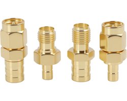 4x DAB Radio Antenne Adapter SMB naar SMA Connector RF Converter voor Auto Stereo