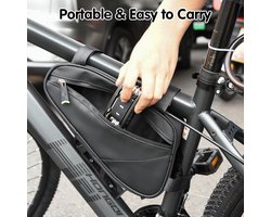 Fietsreparatieset - Gereedschap voor het repareren van fietsbanden - 16-in-1 multitool voor fietsen - Accessoires voor het repareren van fietsbanden - Voor mountainbikes en racefietsen - Geschikt voor gezinsuitjes, kamperen en sportfietsen