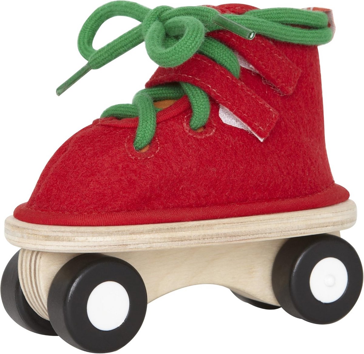 Rode kinderschaatsen met veters om te leren schaatsen Rode kinderschaatsen met veters om te leren schaatsen