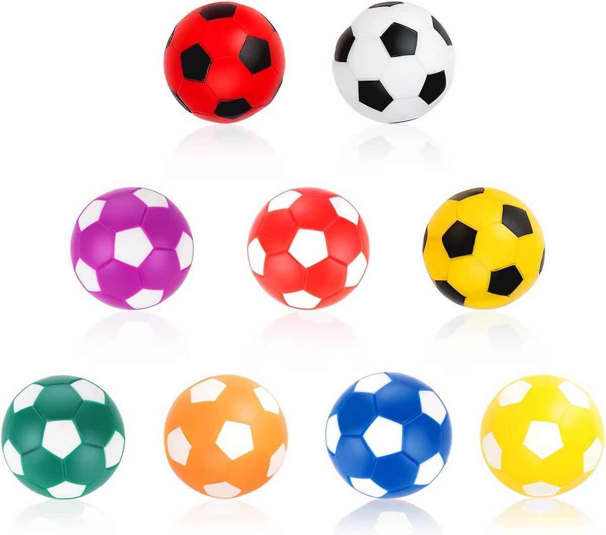 6x Tafelvoetbal Balletjes Klein – Zwart Wit Miniballen