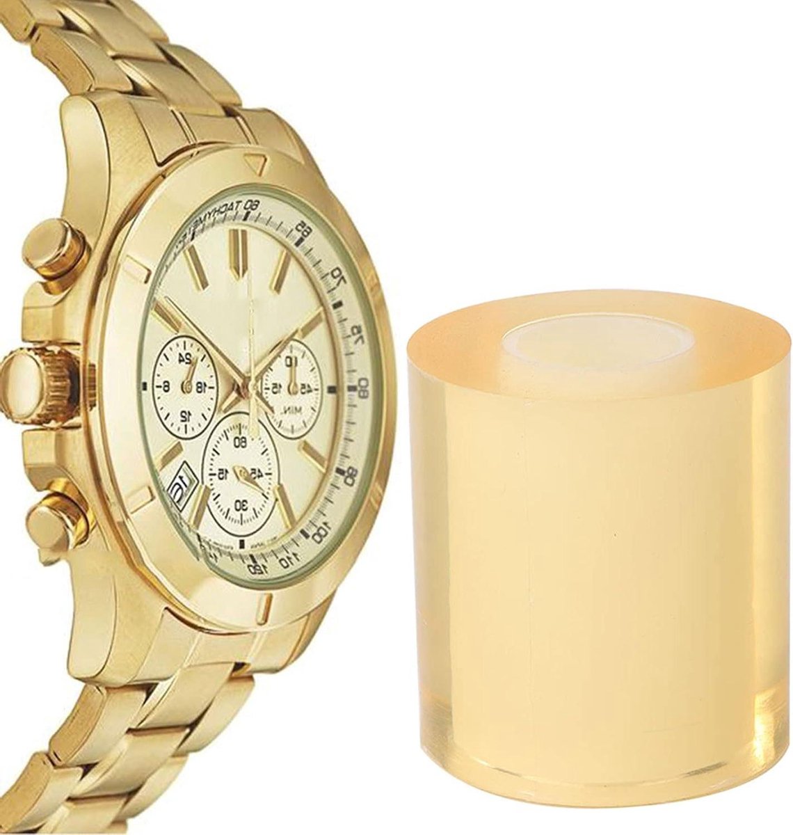PVC Beschermende Film Tape voor Horloges en Sieraden - Transparant - 8cm breed - Antistatisch - Stof- en krasbestendig - Reparatie van Armbanden, Kettingen en Ringen