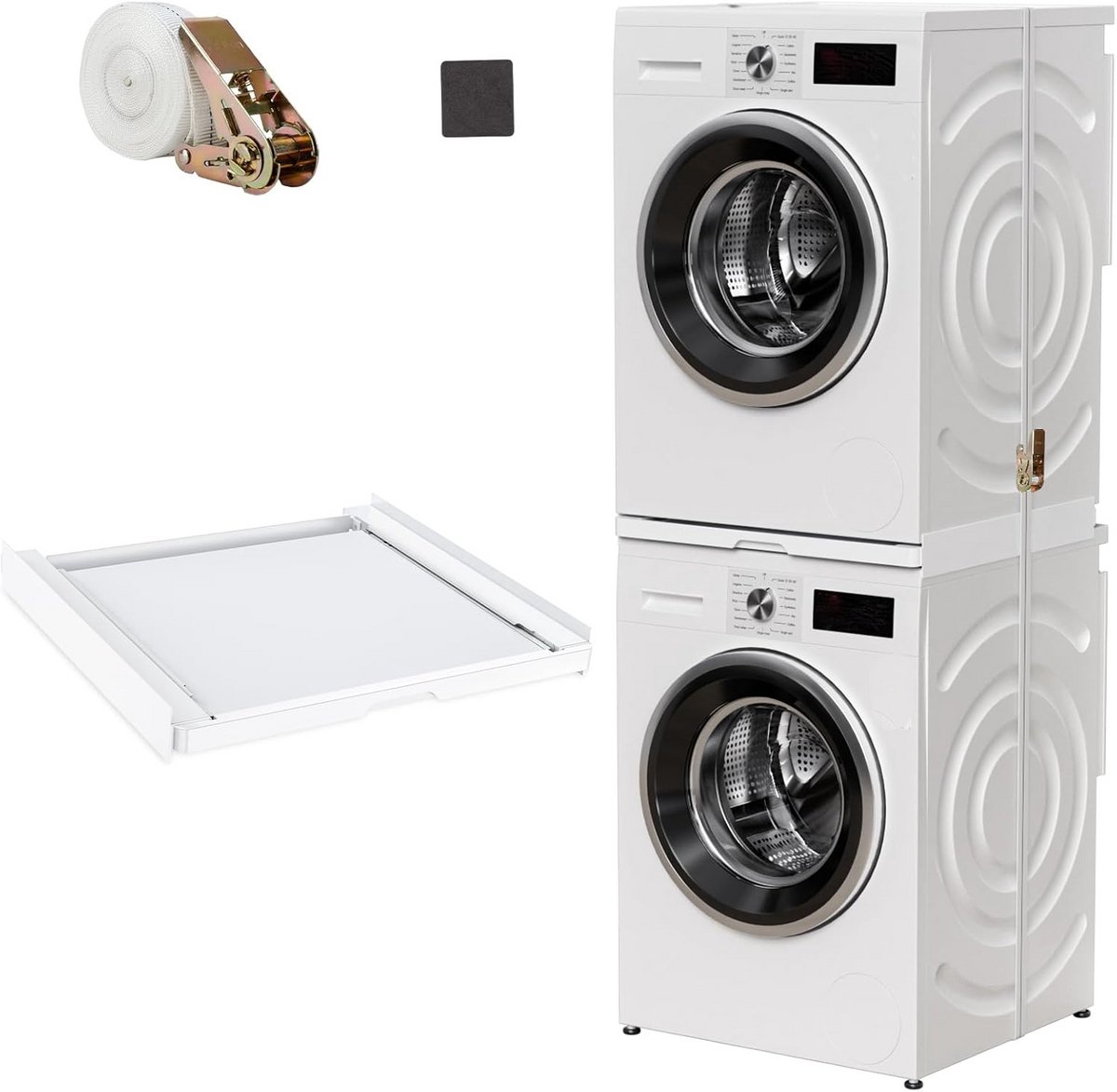 Tussenframe voor Wasdroger en Wasmachine - Universele Ophangset