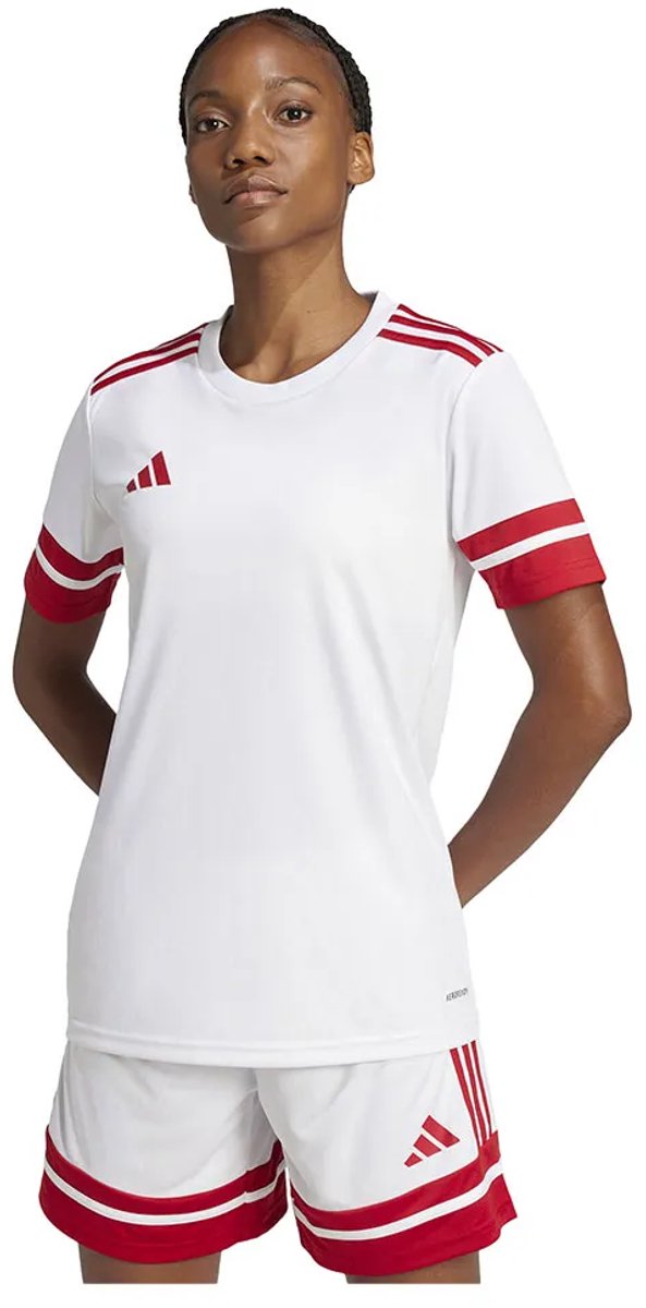 Adidas Squadra 25 T-shirt Met Korte Mouwen Wit S Vrouw