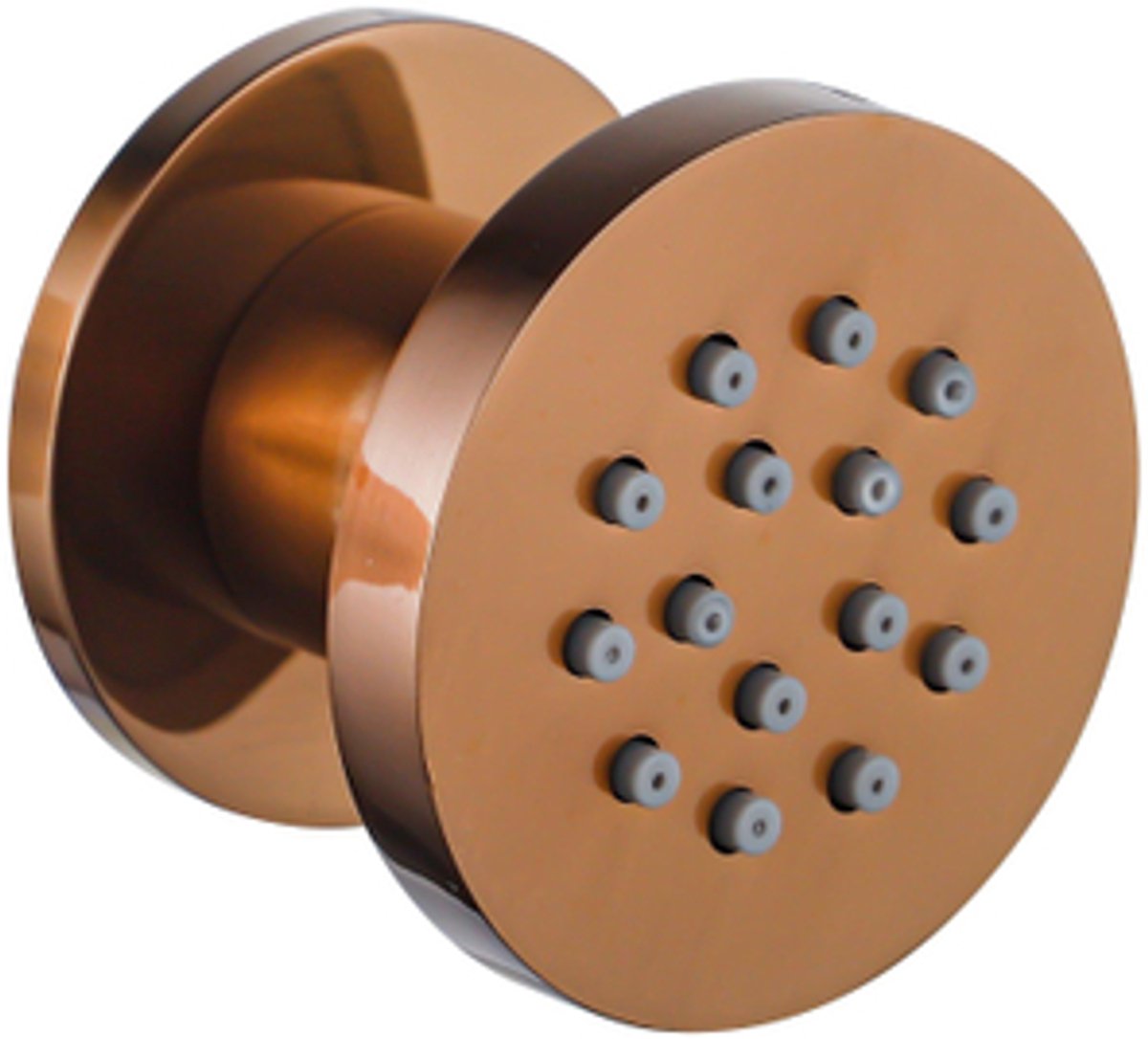 FugaFlow Eccelente Acces zijdouche - 5cm - rond - Geborsteld koper PVD (Koper)