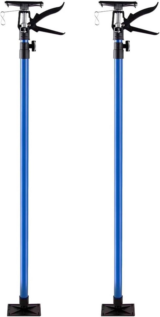 Telescopische montagesteunen voor plafondinstallatie - 115-290 cm - eenhandsbediening - antislip