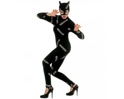 Widmann Catgirl / Catwoman verkleed kostuum - dames - zwart - ninja kat - catsuit M