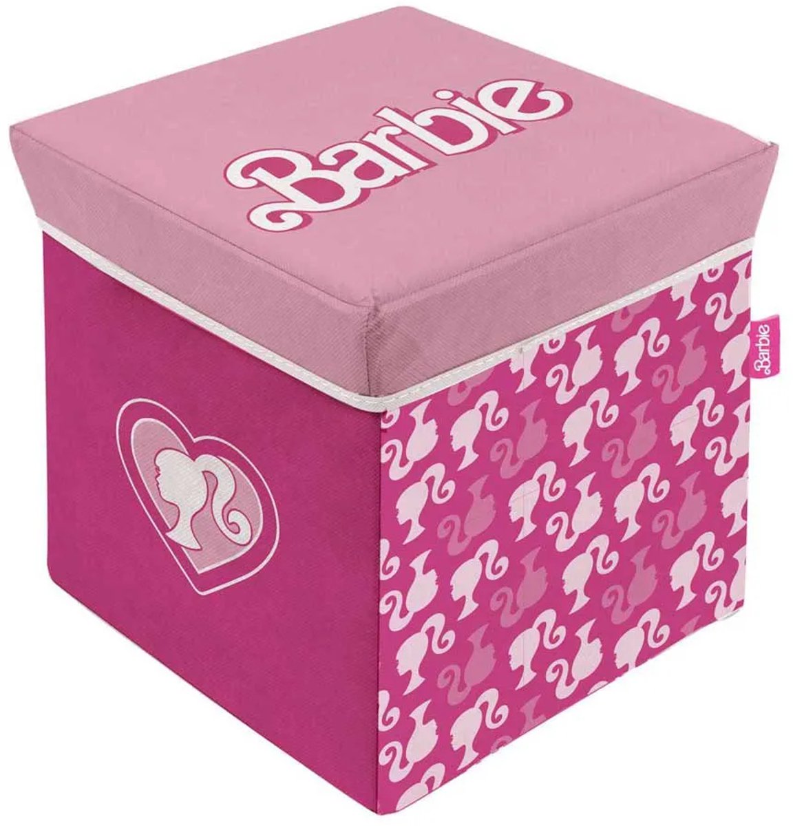 Arditex Opvouwbare Stoffen Opbergstoel 30x30x30 Cm Roze