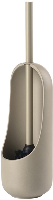 Zone Denmark Ume Toiletborstel met Houder - WC Borstel Vrijstaand - Toilet & Badkamer Accessoires - Steen - 38,7 x 10 cm - Eucalyptus : VE2