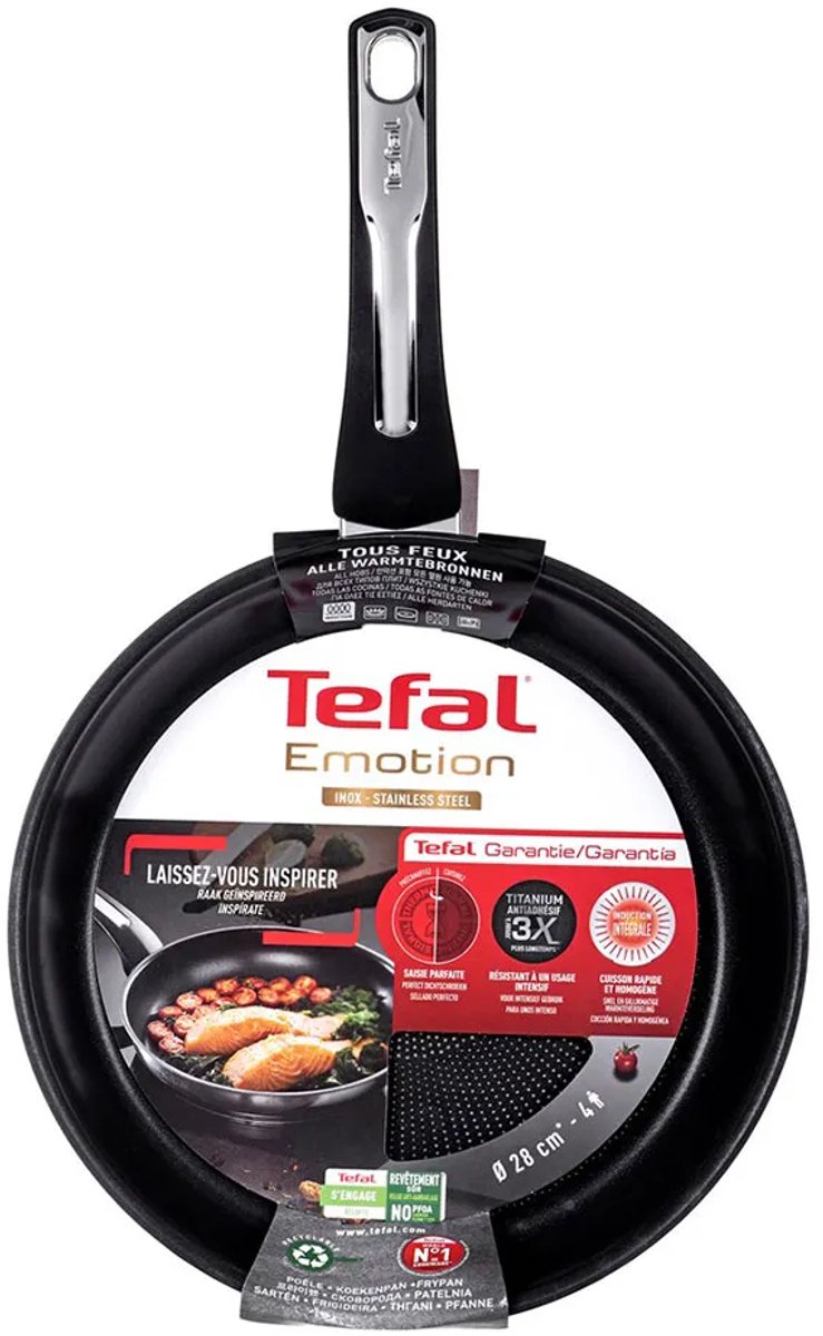 Tefal XL Force Koekenpan - 32 cm - Extra diep - Niet geschikt voor