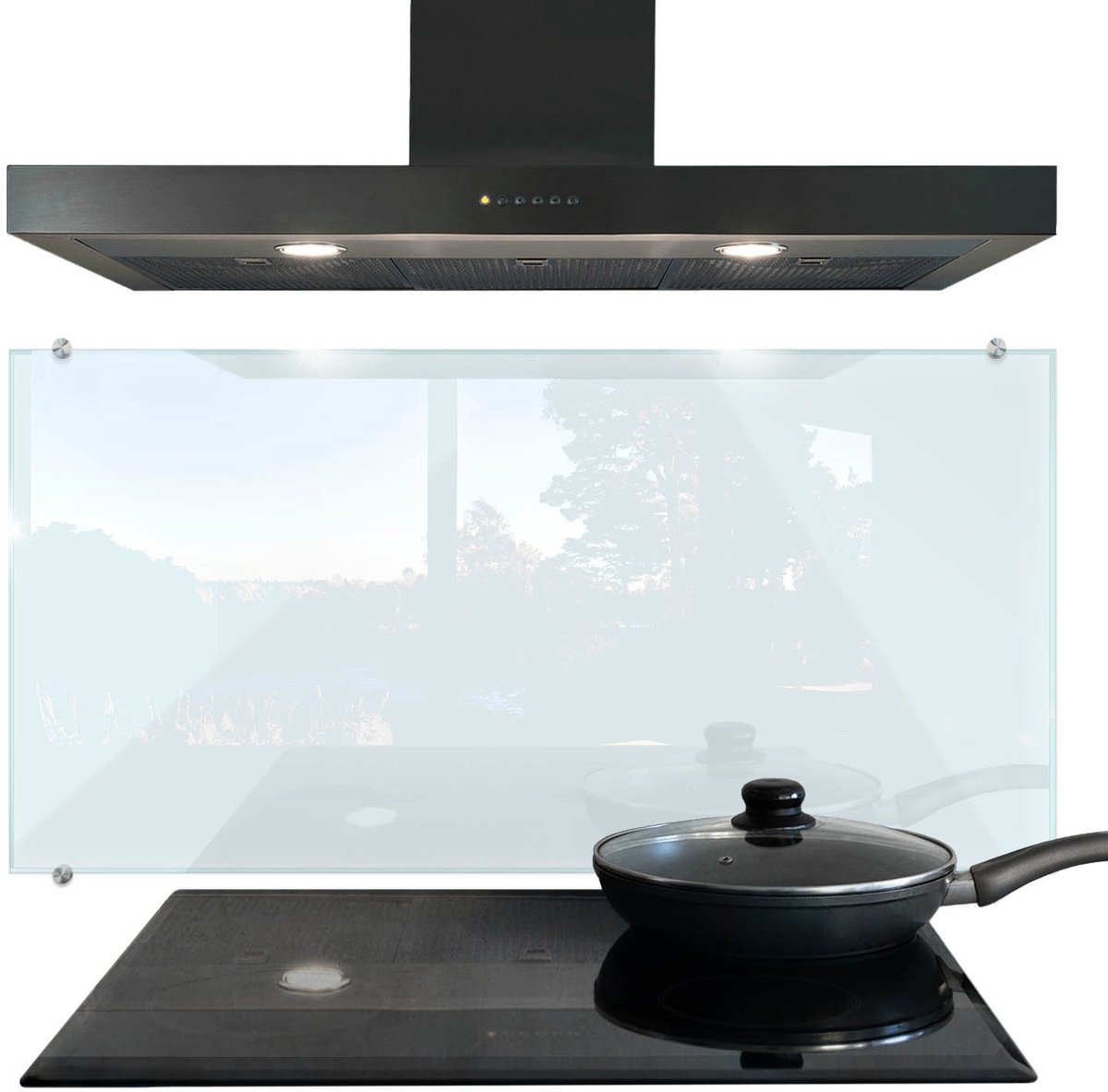 Tulup Achterwand Keuken - Transparante Keuken Achterwand Glas Met Print - 100 x 50 cm - Foto Achterwand Keuken - Kookplaatachterwanden - Keuken Achterwand Glas - Kookplaat achterwand - Spatplaat Keuken