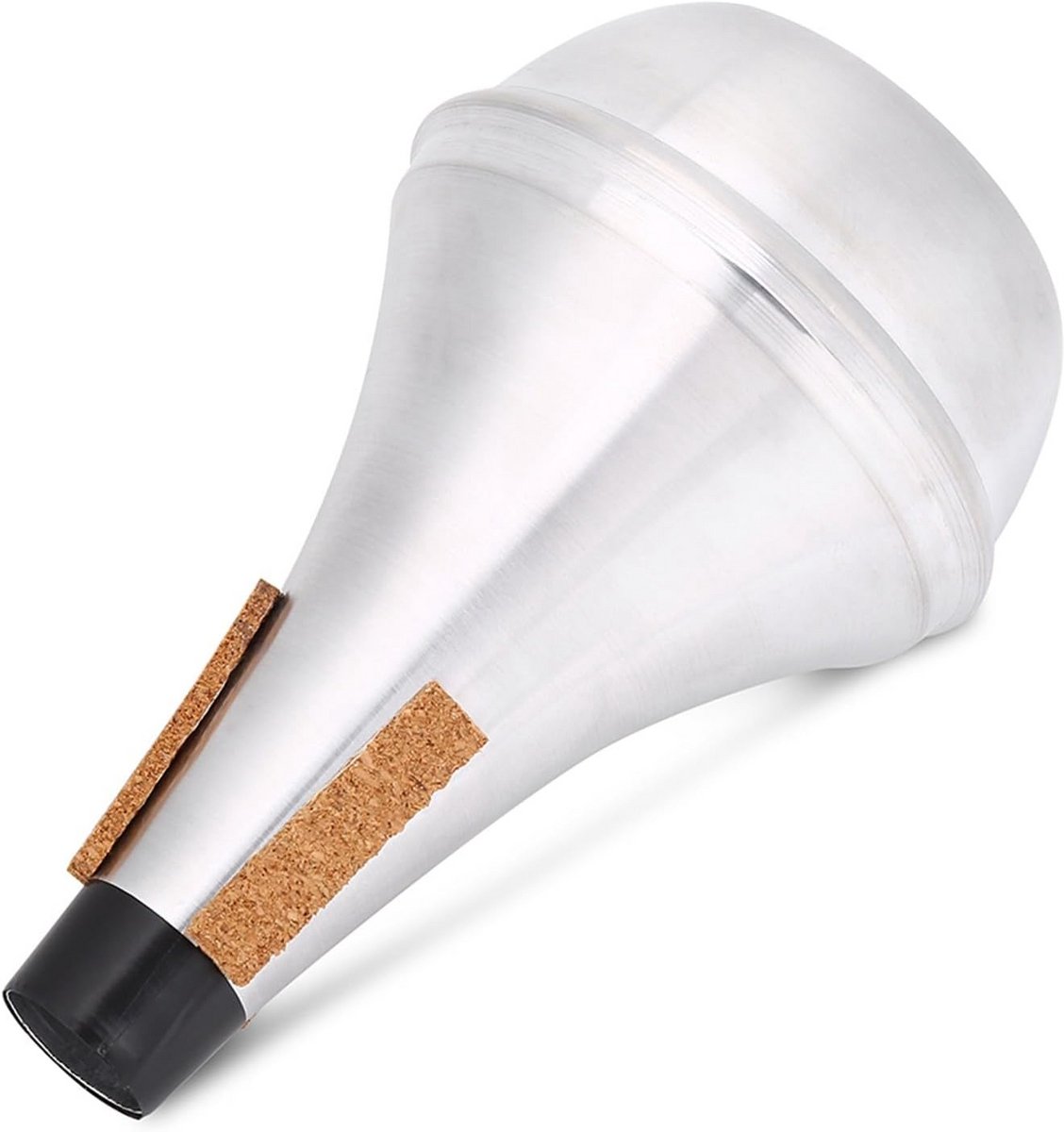 Practice trumpet damper aluminiumlegering met kurk stroken voor jazz en klassiek