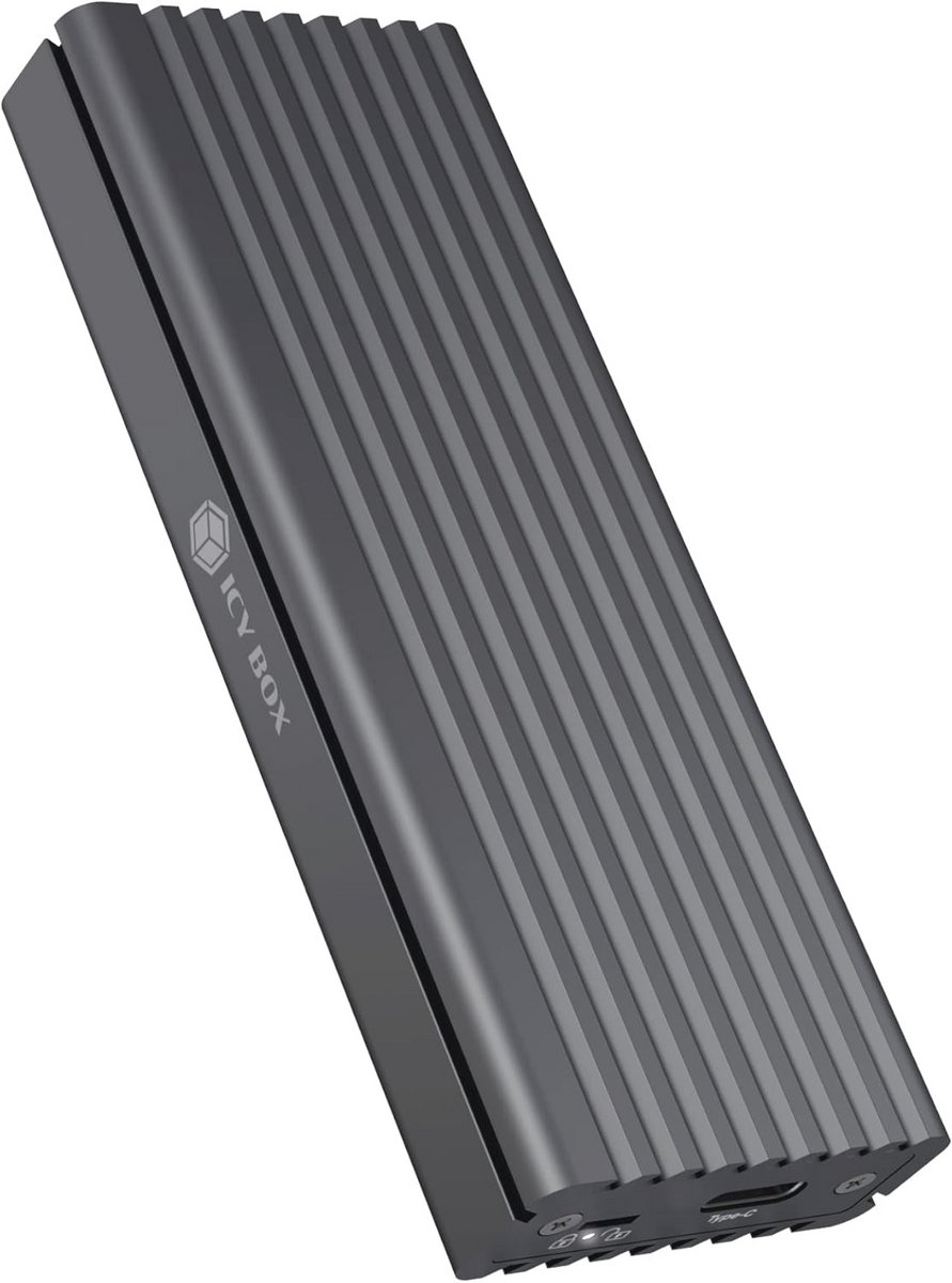 Externe SSD M.2 NVMe behuizing met USB 3.1 en koelsysteem