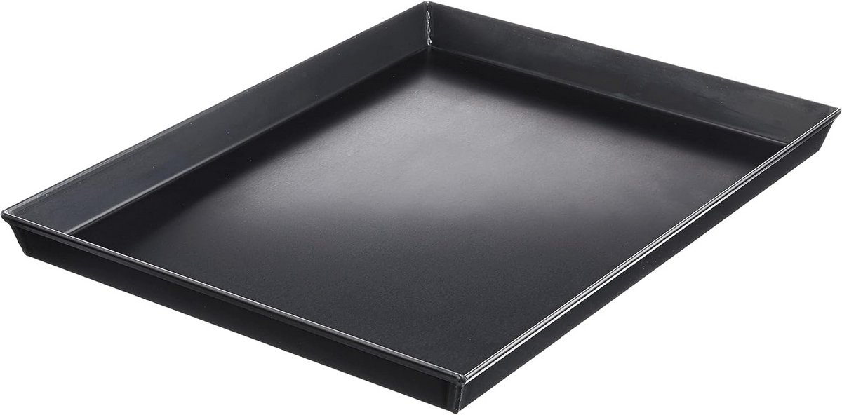 Rechthoekige bakvorm met afgeronde hoeken van blauw ijzer - 40 cm