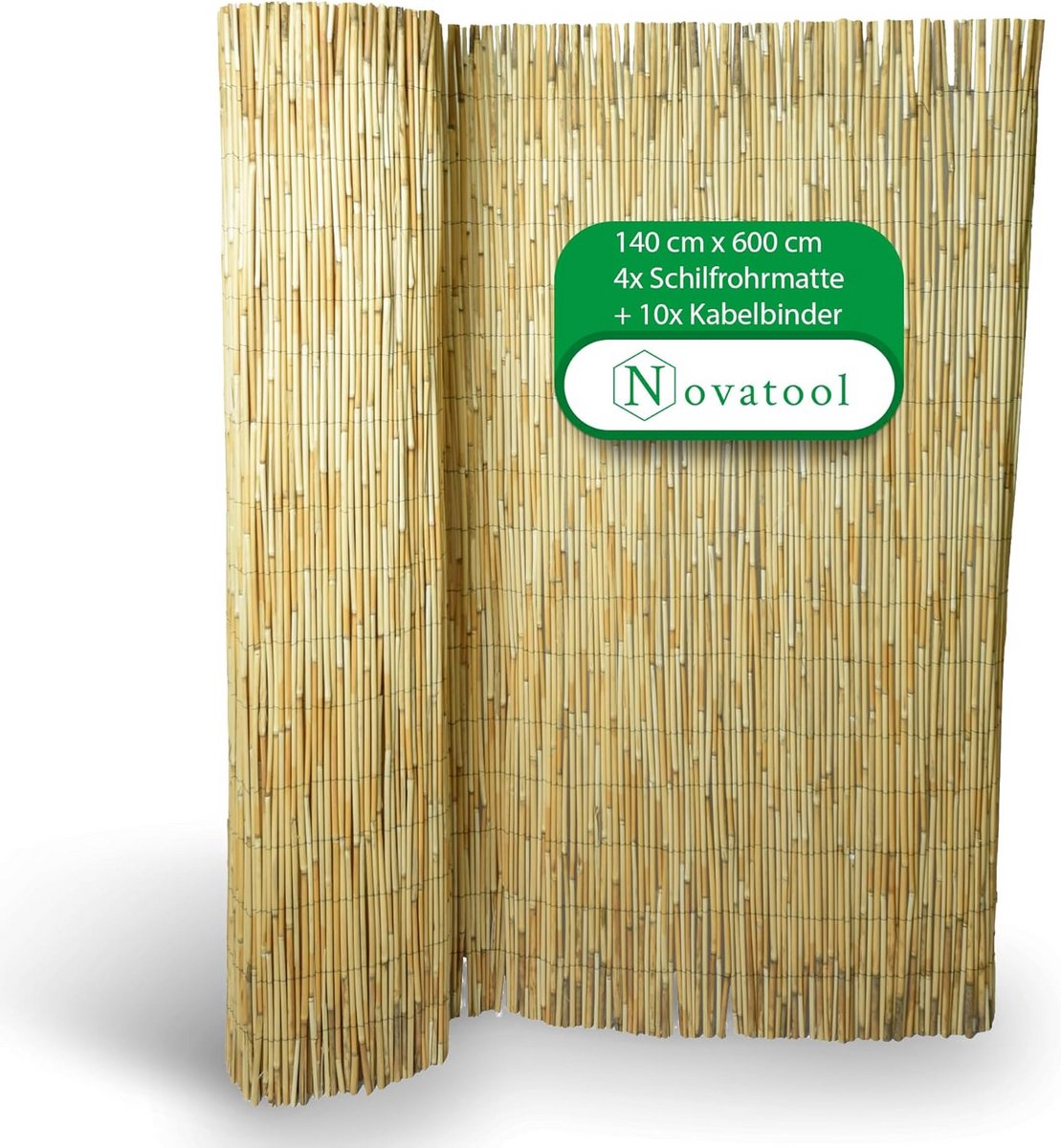 Balkonscherm voor privacy en decoratie - Flexibel design 140 x 600 cm, weerbestendig en eenvoudig te monteren