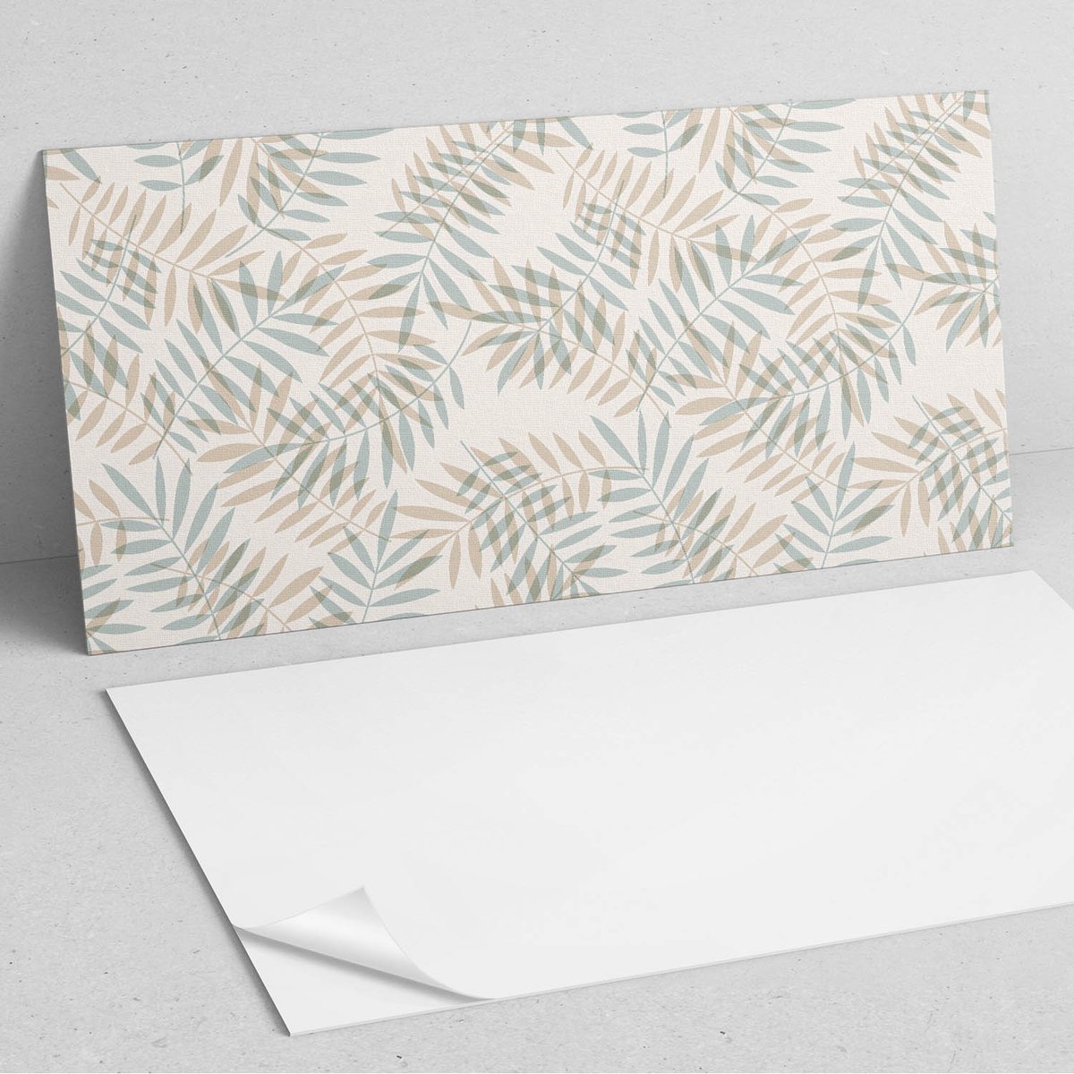 Coloray Wandpanelen Zelfklevend - Bladeren in een fijn patroon PVC Wandpanelen - 120 cm x 