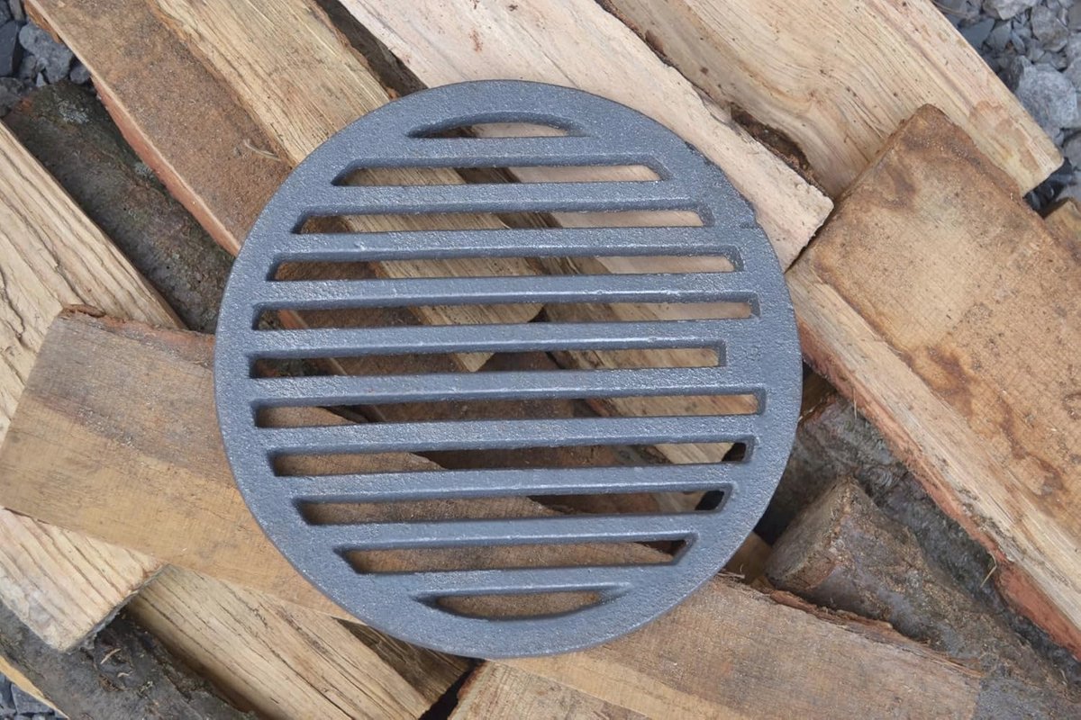 Rond Gietijzeren Ovenrooster Ø23 cm - Geschikt voor Open Haard en Tafel