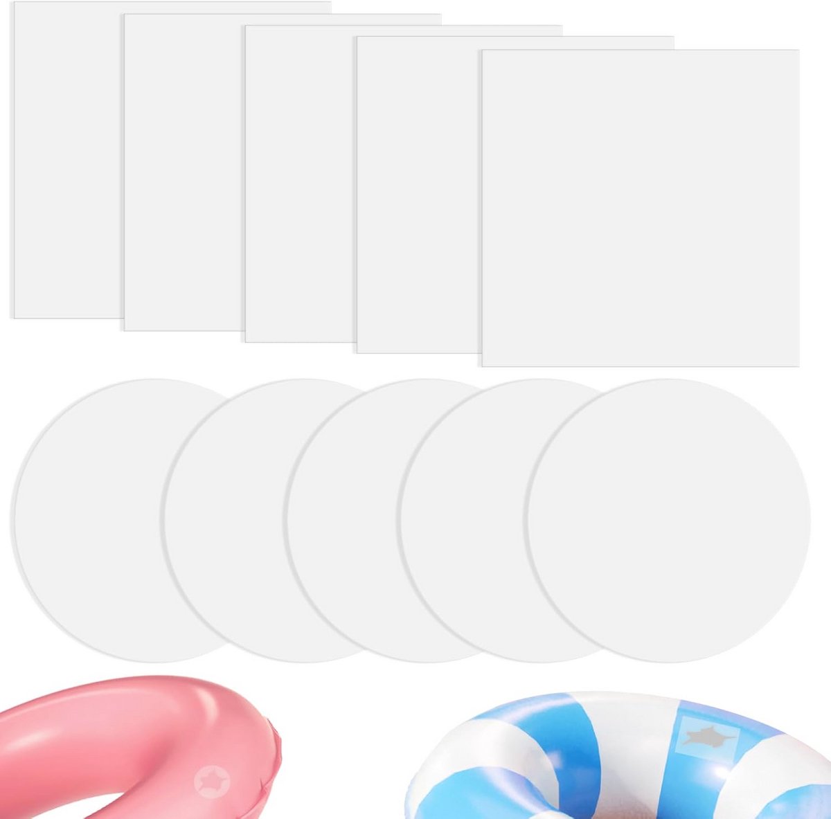 Reparatieset voor Opblaasbare Items - 10 Stuks Zelfklevende Waterdichte Patches