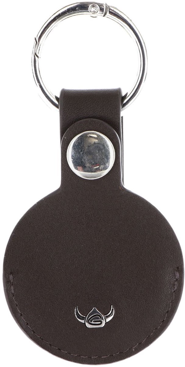Golden Head Leren sleutelhanger Polo Schlüsselanhänger für AirTag 5113 Dunkelbraun donkerbruin