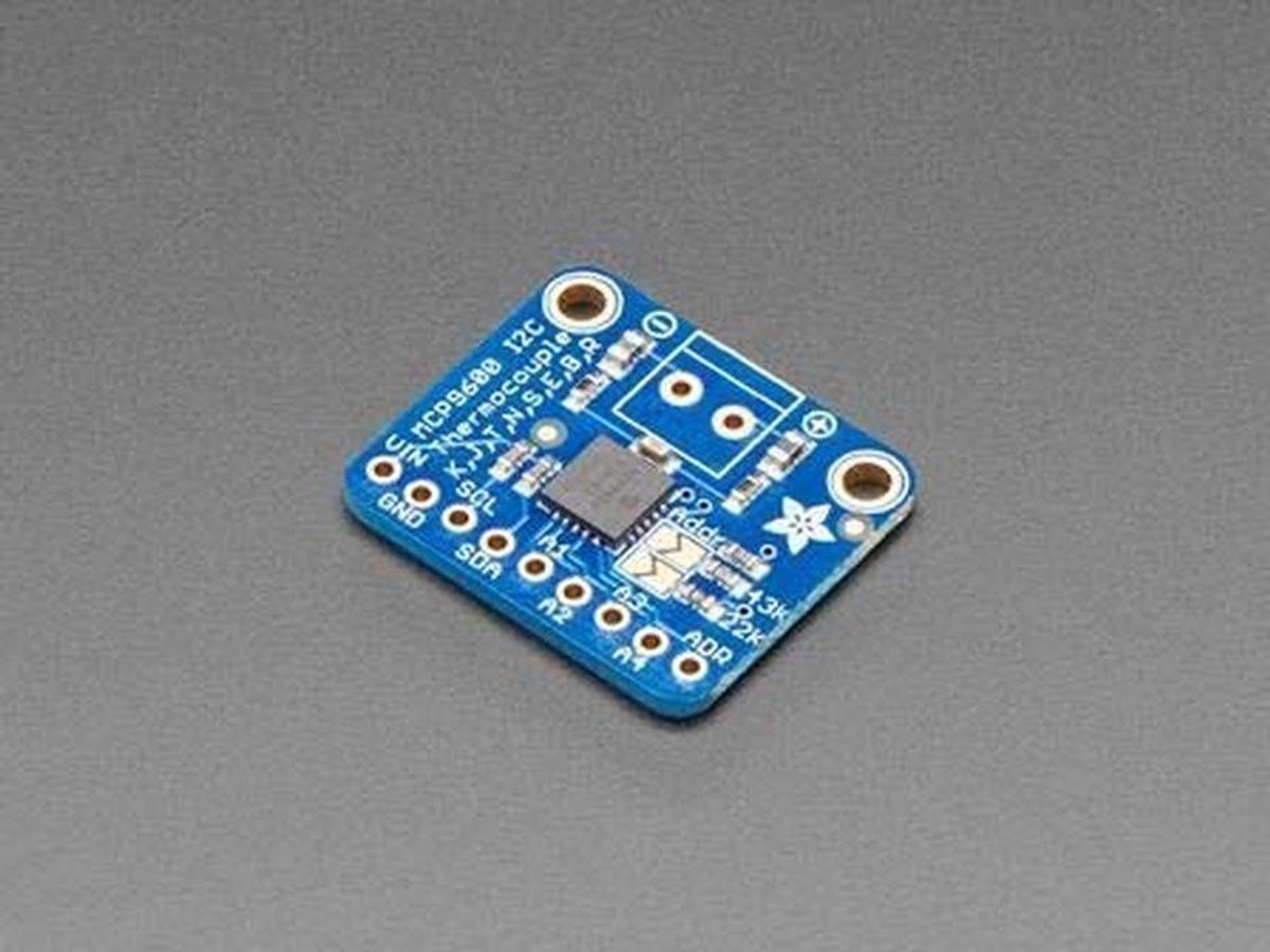 I2C Thermokoppelversterker voor K, J, T, N, S, E, B en R Type Thermokoppels