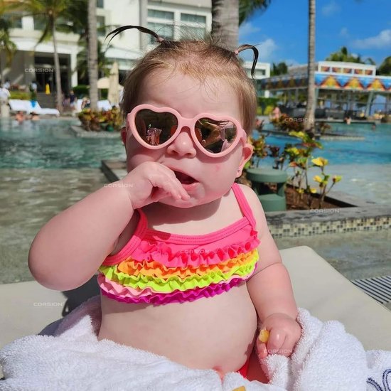 Onbreekbare Gepolariseerde Babyzonnebril met Riem Hartvormig 0-12 Maanden — afbeelding 3