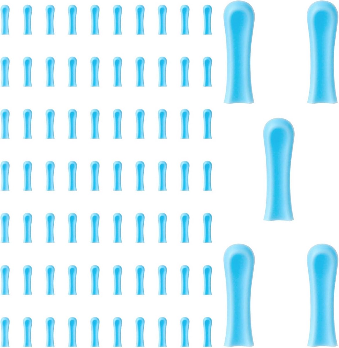 75 Stuks Siliconen Vervangingstips voor Oorreiniger en Oorcamera Accessoires