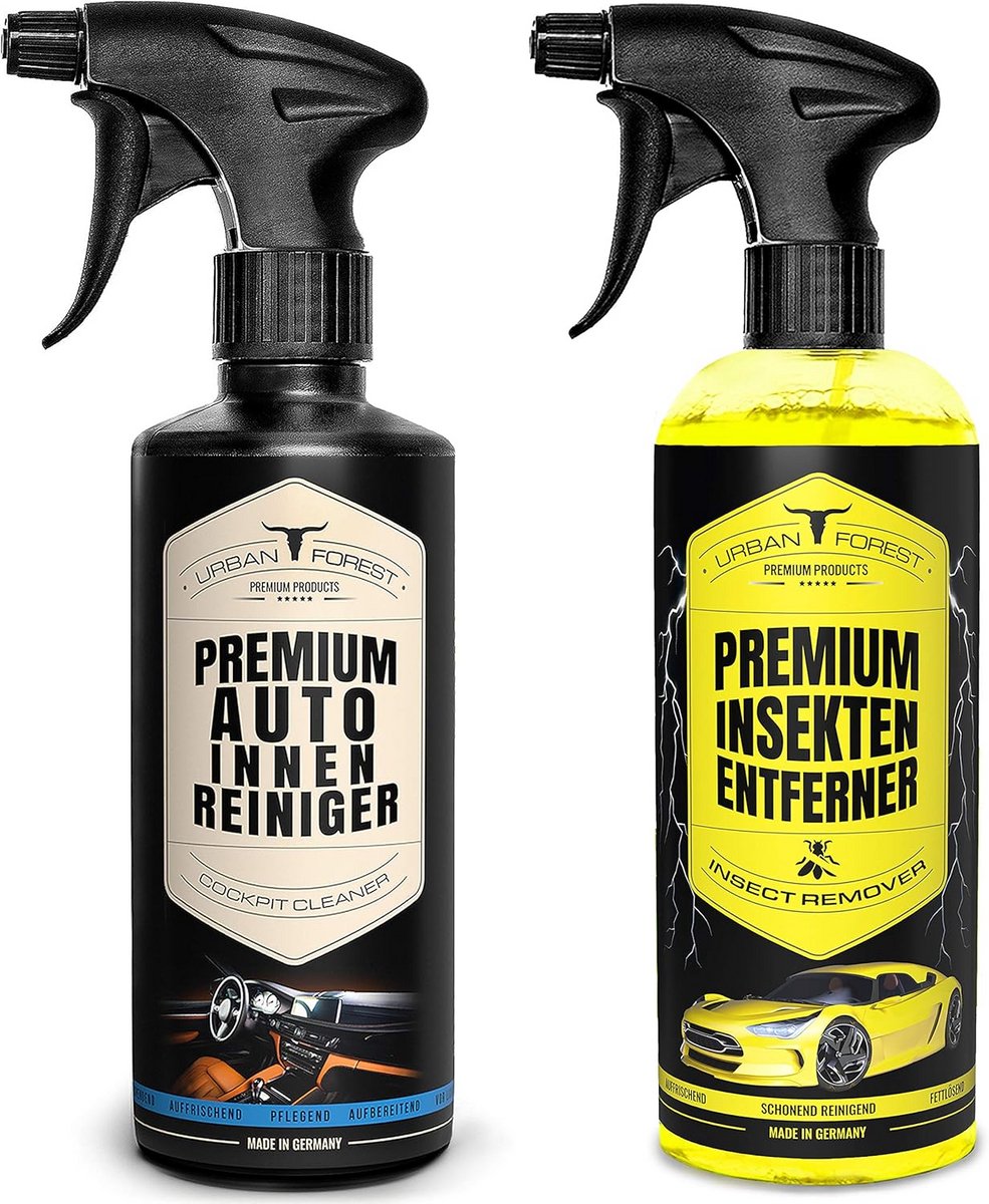 Auto interieurreiniger en insectenverwijderaar set - 2 x 500 ml voor optimaal onderhoud