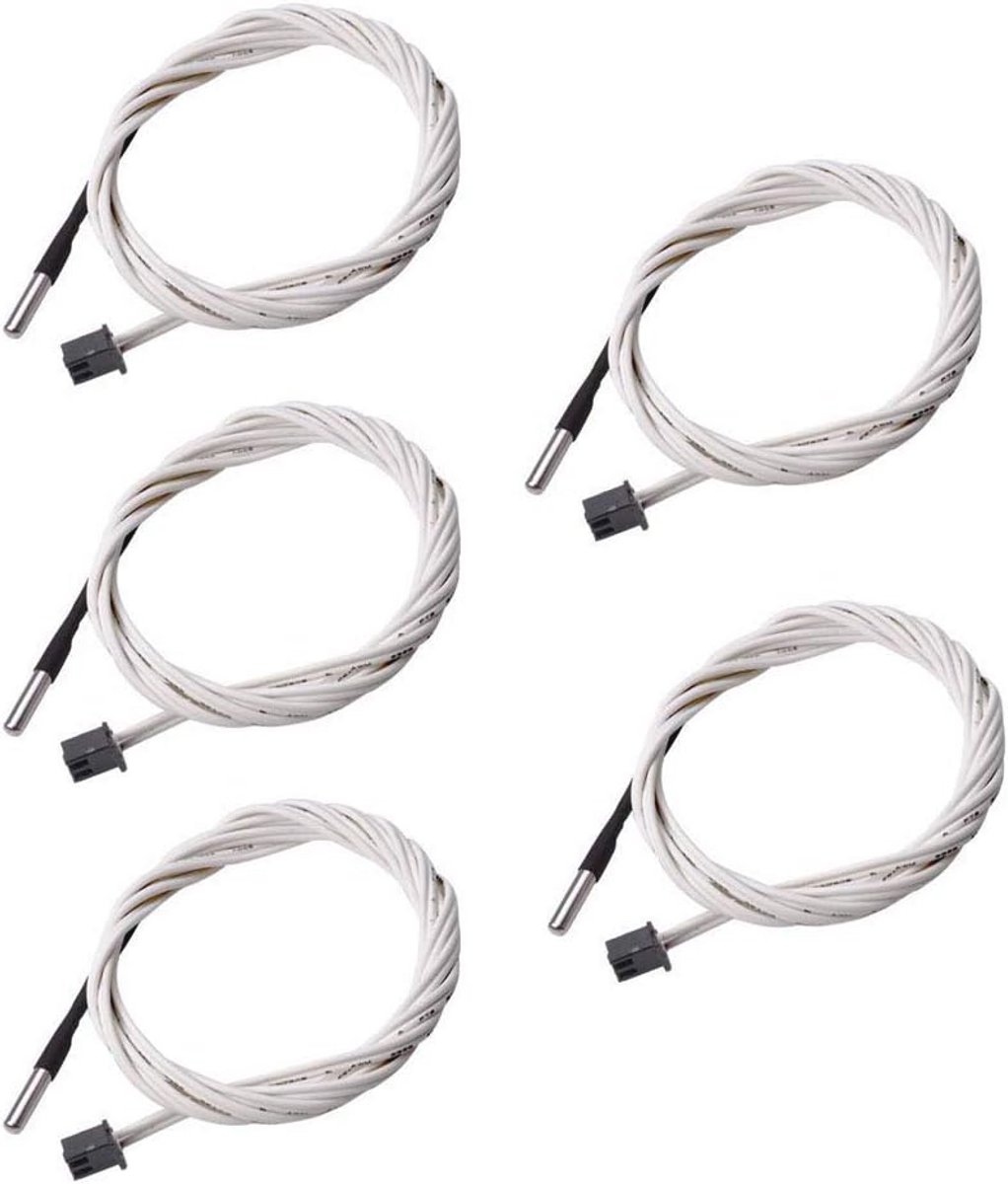 Thermistor Temperatuursensor 5-Pack 2M voor Hoge Temperatuur 3D Printers