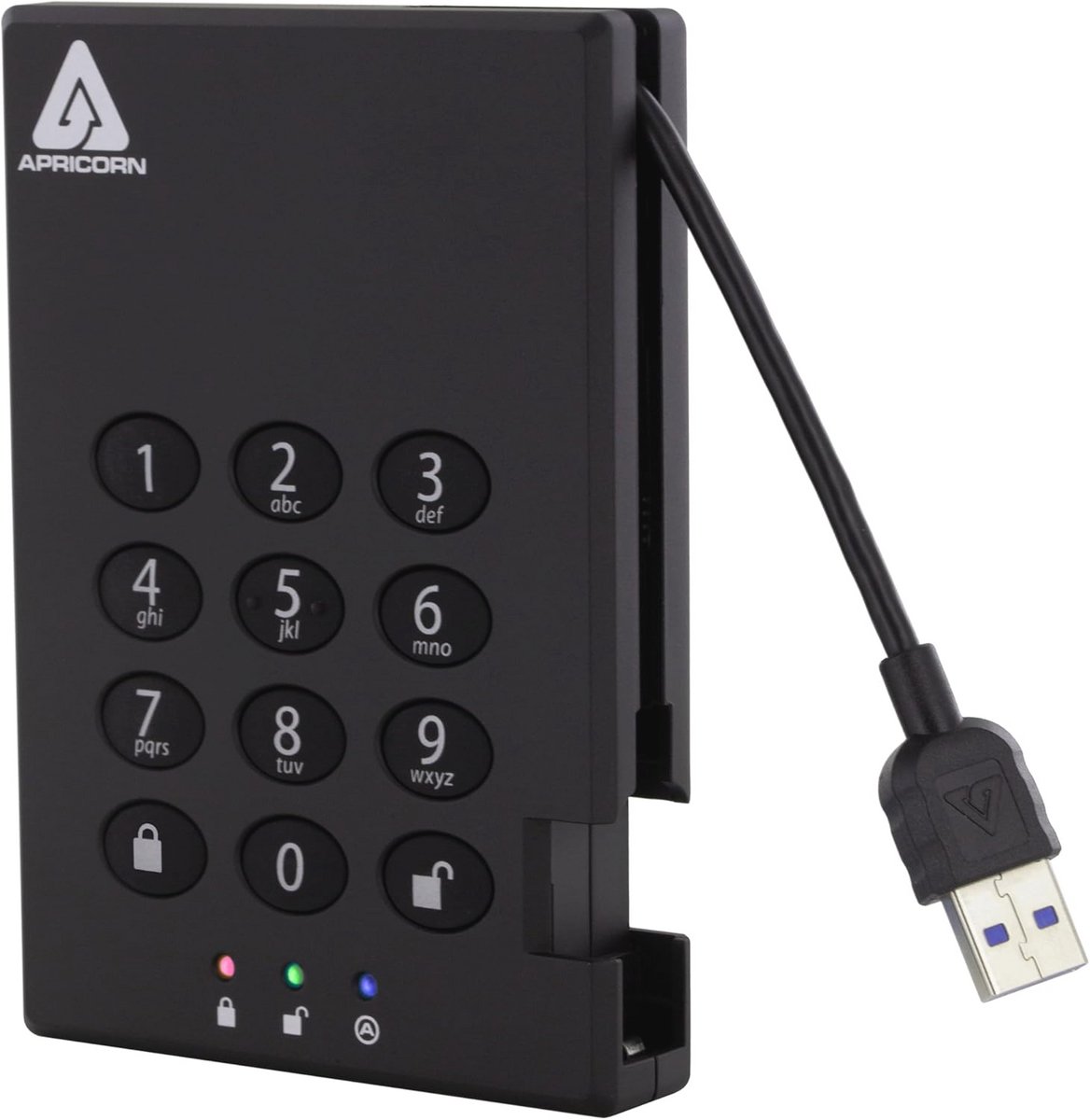 1 TB Externe Harde Schijf met Cijfercombinatie en USB 3.0 - Draagbare Beveiligde Opslag