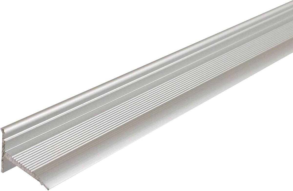 Zelfklevend Sockelprofil voor Wand- en Deurafsluitingen - Ideaal voor Renovaties - Breedte 18,4 mm, 100 cm, Zilver
