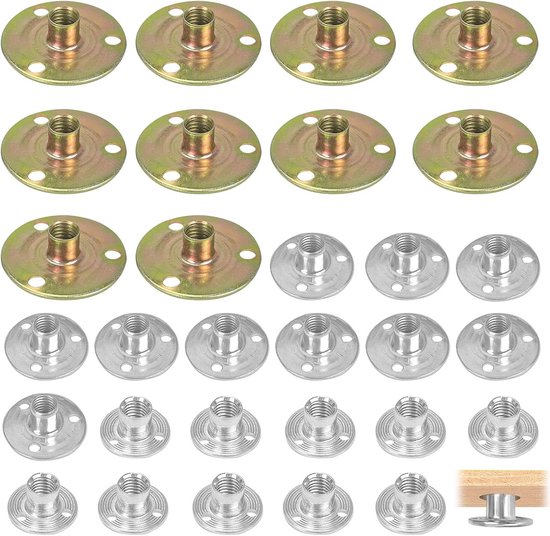 Hager Univers N / Set moeren M8 (12 stuks), Inpersmoer, verkoop per: 1