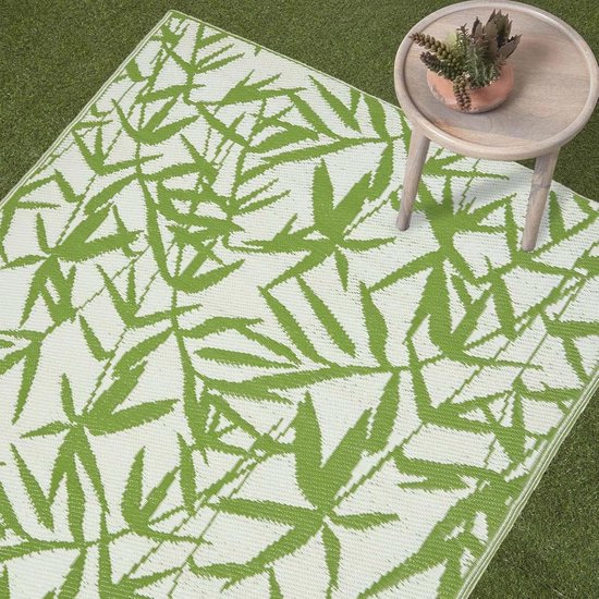 Botanisch buiten tapijt - gerecycled kunststof, waterdicht, lichtgewicht, 150 x 240 cm — afbeelding 4